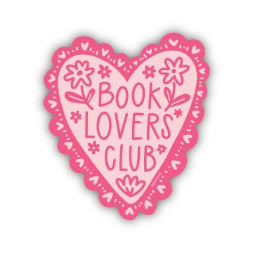 Book Lovers Club Decal Sticker